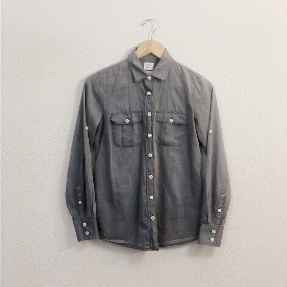 J.Crew | Perfect Fit Cotton Button Down | Chambray